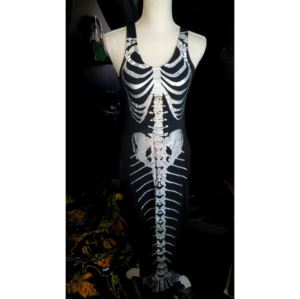 Iron Fist Bone Deep Iridescent Maxi Dress NWT - Picture 2 of 4